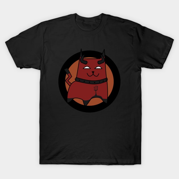 Devil Cat Cartoon | Devil Kitten | Cute Cat T-Shirt by DepicSpirit